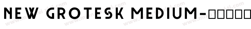 New Grotesk Medium字体转换